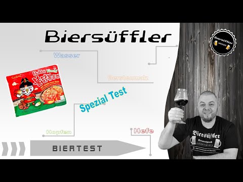 Biersüffler Testet Hot Samyang Ramen Kimchi (scharfe Nudeln)