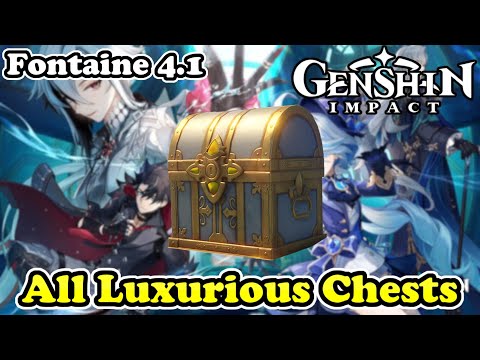 Fontaine 4.1 All Luxurious Chests Puzzle Guide Genshin Impact 4.1
