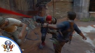 Uncharted 4 Hitting a Brick Wall Trophy (Defeat 5 armored enemies with melee only)