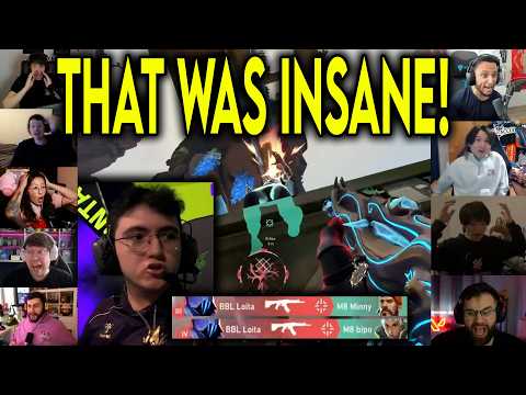 Valorant Streamers Reacts To BBL Loita HITTING A CRAZY 1v4 CLUTCH Against Gentle Mates In VCT