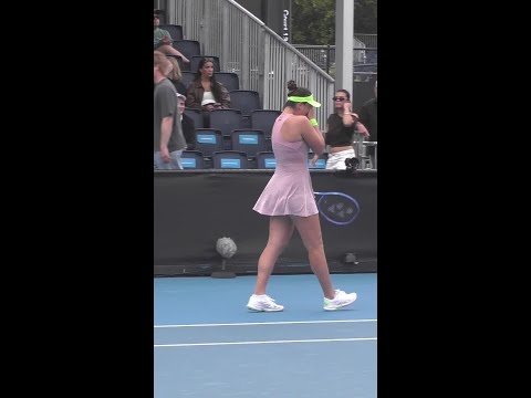 You can see how much it means to Radivojevic to get the win 👏 #9WWOS #Tennis