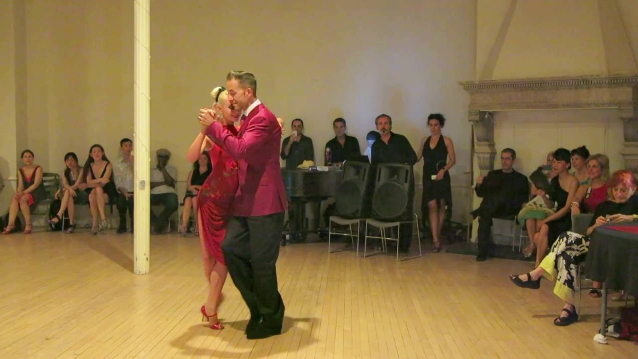 ELEONORA KALGANOVA AND MICHAEL NADTOCHI - Tango at SALON REALE, 4th Anniversary Milonga - July 2016