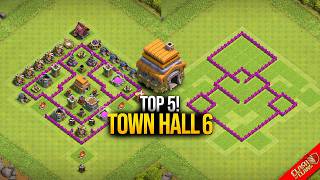 Th6 Most Powerful Top 5 Bases 2026 (With copy link ) | Th6 best base layouts | TH6 Base