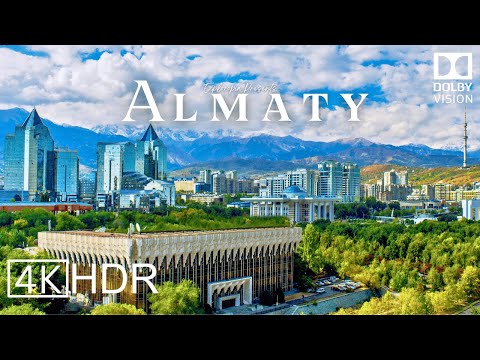 Almaty City, Kazakhstan 🇰🇿 in 4K HDR ULTRA HD 60 FPS Dolby Vision™ Drone Video