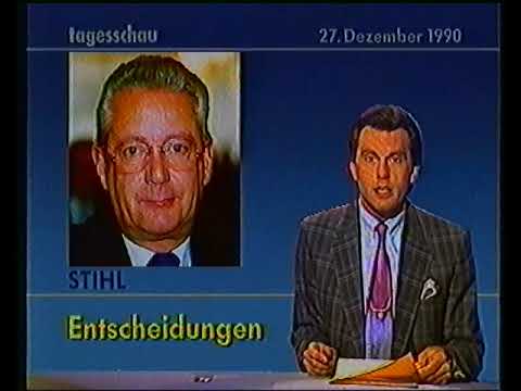 ARD 27.12.1990 Tagesschau Fragment