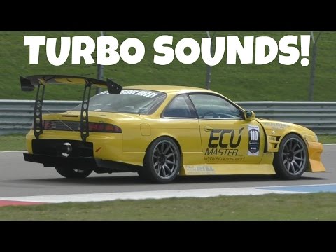 INSANE Nissan S14 -Turbo Sounds on track!