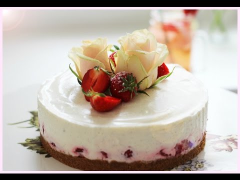 Erdbeer-Rosen Philadelphia Torte | #yummypilgrim