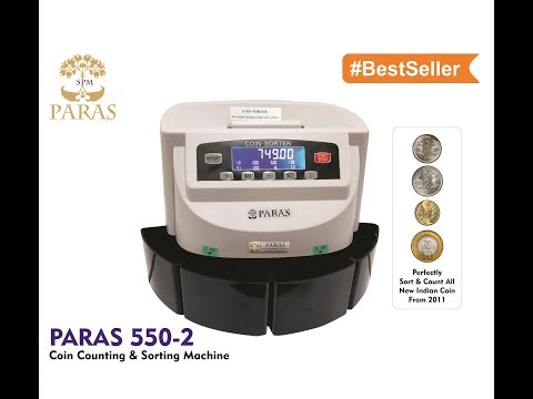White coin sorting machine paras-550-2