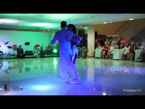  Christian Marquez  and  Virginia Gomez  are  dancing  at  Fuego de la Noche Kazan  in  2016