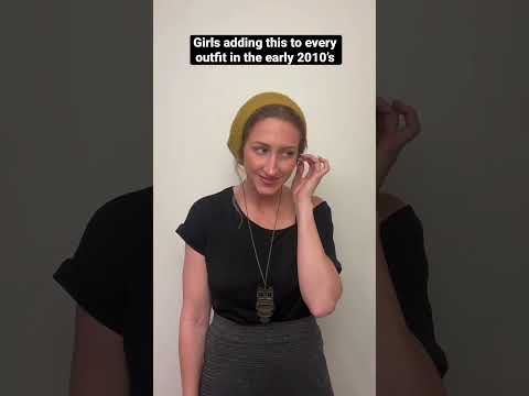 Girls adding *this* to every outfit in the early 2010s