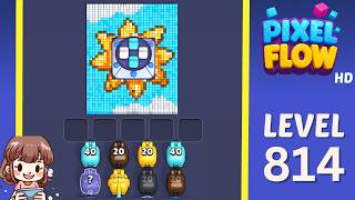 Pixel Flow Level 814 Solution Walkthrough