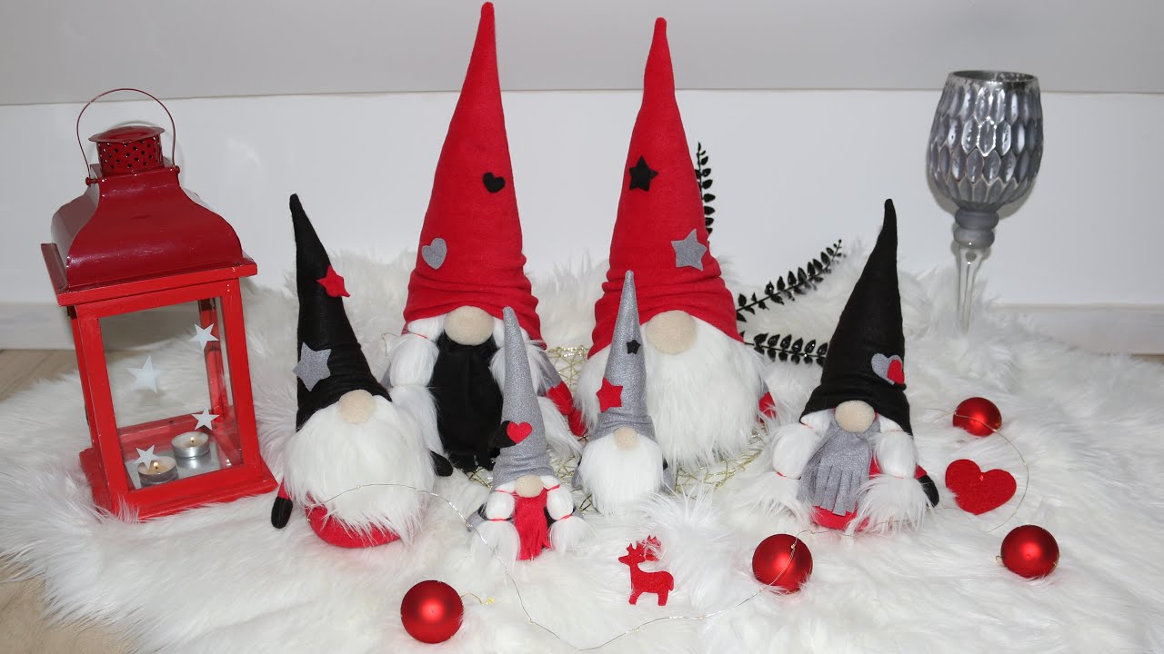 Wichtel nähen DIY mit kostenlosem Schnittmuster in 3 Grössen Wichtel basteln Gnom machen