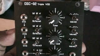 Video thumbnail for MFB OSC-02 Triple VCO by FSK1138