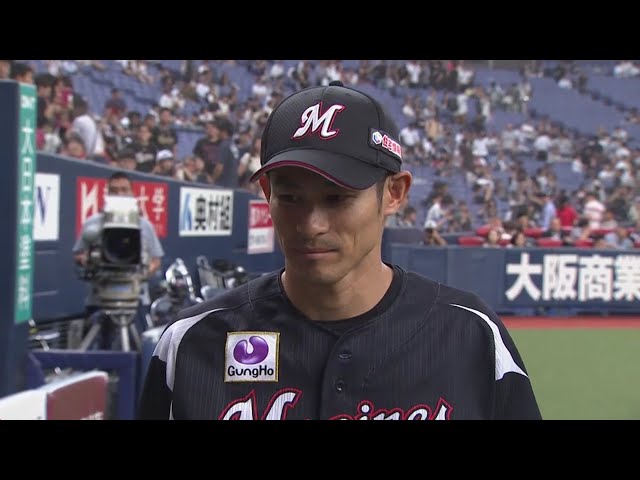 マリーンズ・荻野貴選手ヒーローインタビュー 2019/7/3 B-M