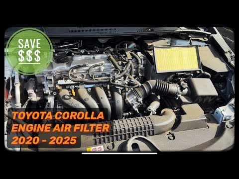 Toyota Corolla How To Replace The Engine Air Filter 2020 - 2025