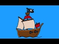 Apprendre à Dessiner Un Bateau De Pirate