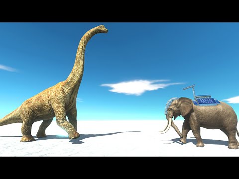 ROCKET ELLIE ELEPHANT vs every unit HERBIVORE DINOSAURS - Animal Revolt Battle Simulator