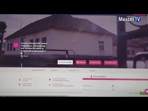 Jurnal MUSCEL TV  04.05.2022 Sprijinim educația - Bănci de o persoană pentru elevi