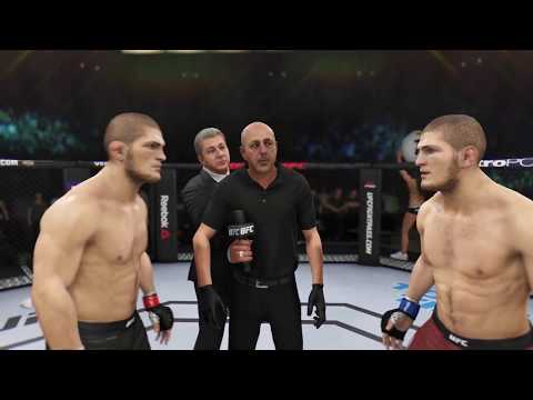 Khabib Nurmagomedov vs. Khabib Nurmagomedov (EA Sports UFC 3) - CPU vs. CPU - Crazy UFC 👊🤪