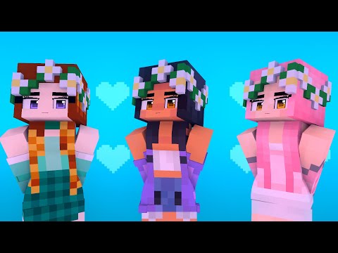 APHMAU MAID FRIENDS LUCKY LUCKY CAPTURED LOVE MEME Z OEY AND MIA - MINECRAFT ANIMATION #shorts