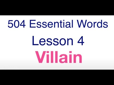 504 Essential Words with movie - Lesson 4 - Villain meaning