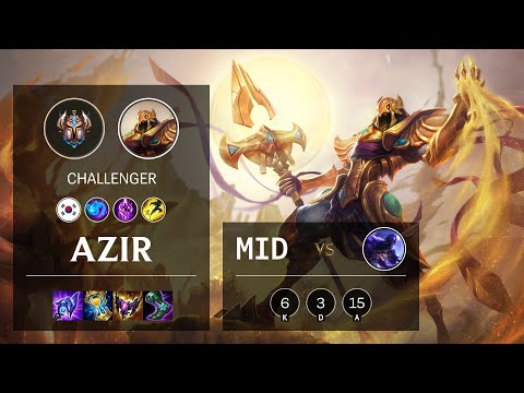 Azir Mid vs Ryze - KR Challenger Patch 11.23