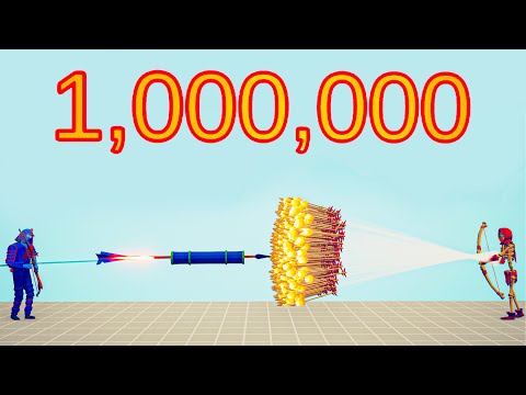 1.000.000 DAMAGE ROCKET vs EVERY GOD - Totally Accurate Battle Simulator TABS