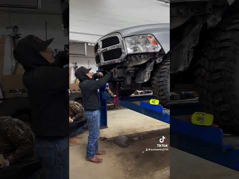 Installed a off road bumper on this Ram #ramtrucks #ram1500