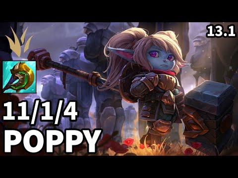 Poppy Jungle vs Hecarim - KR Grandmaster | Patch 13.1