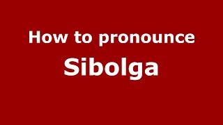 How to pronounce Sibolga