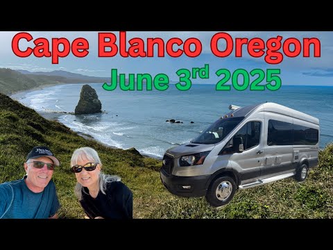 Oregon Coast Cape Blanco State Park Campground and Cape Blanco Lighthouse