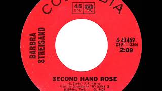 1966 HITS ARCHIVE: Second Hand Rose - Barbra Streisand (mono 45)