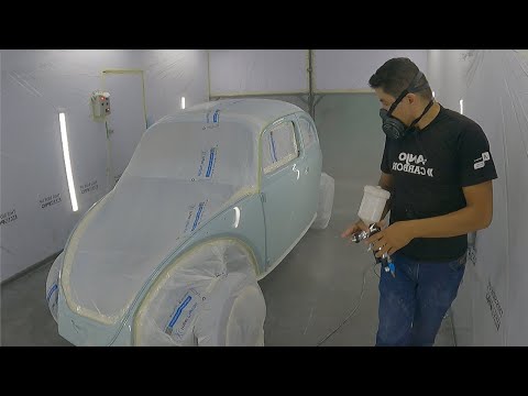 Finalmente ta acabando o fusco e aplicando mais duas demãos de verniz no fusca