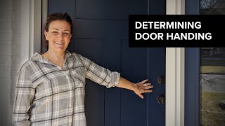 Determine the Swing and Handing of your Exterior Door