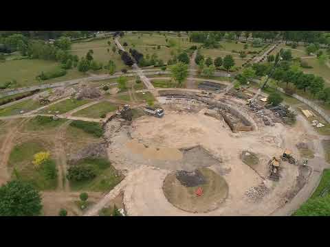 Tężnia Busko Zdrój -Budowa  05 07 2019