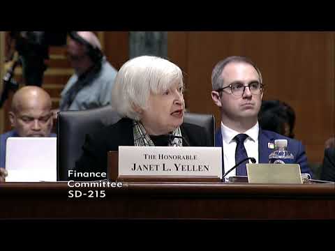 Sen. Whitehouse Questions Treasury Secretary Yellen in a Finance Committee Hearing