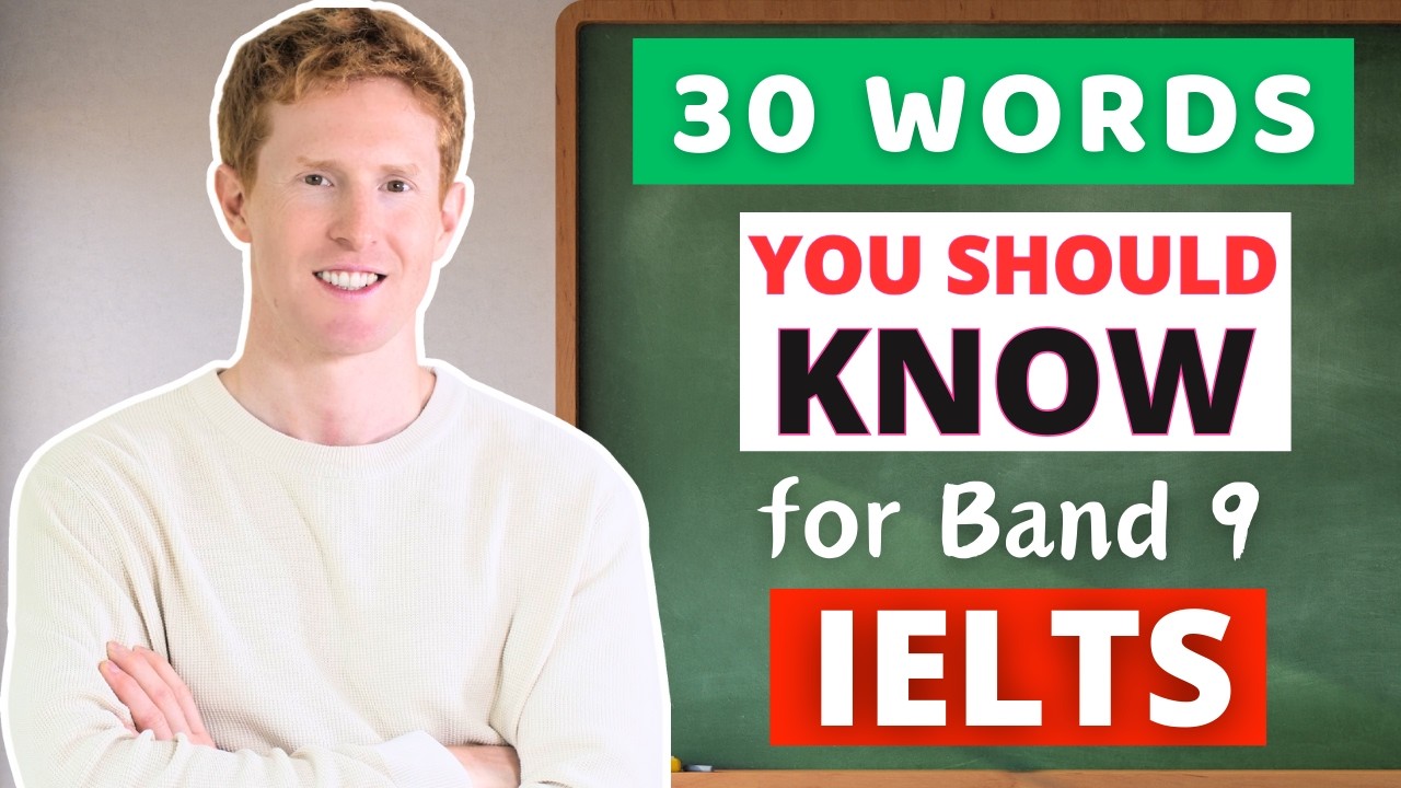 30 Words for Band 9 in IELTS + How to USE them 😎 #ielts