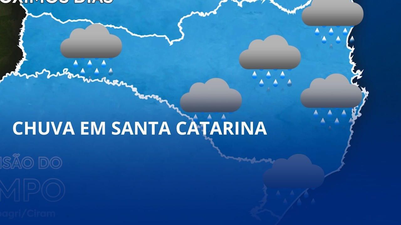 No restante dessa semana, todos os dias há chance de chuva, podendo ser mais intensa em algumas regiões e momentos
