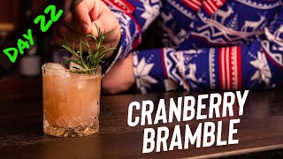 Cranberry Bramble Cocktail | Festive and Refreshing Holiday Drink
