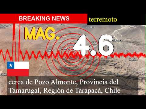 😱🚨 Terremoto cerca de Pozo Almonte, Provincia de Tamarugal, Región de Tarapacá, Chile actualizacione
