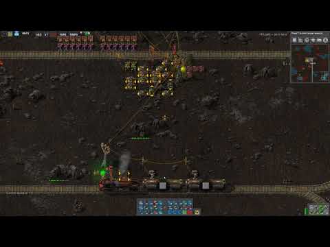 Factorio: Created LTN circuit station to bring ammo IN and take all the garbage OUT