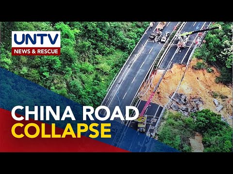 Bahagi ng highway sa China, gumuho; Death toll, umakyat sa 36