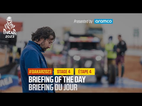 Briefing of Stage 4 presented by Aramco - #Dakar2023