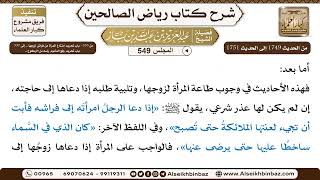 صورة المجلس 549 [‌‌من 335 - باب تحريم امتناع المرأة من فراش..]  إلى [337 - باب تحريم رفع المأموم رأسه ..]