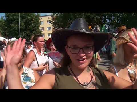 Mrągowo 2018 r    Taniec liniowy Rekord Polski.