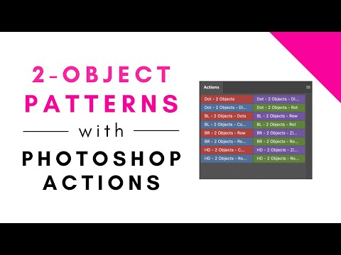 Easily Create 2 Object Patterns with Photoshop Actions for Pattern Design