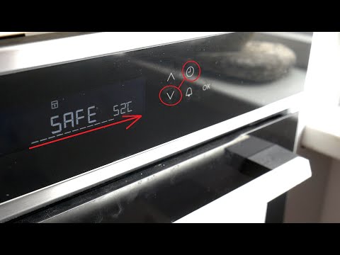 How to UNLOCK Electrolux Oven Key & Child LOCK