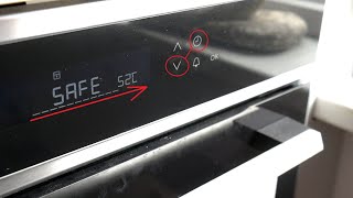 How to UNLOCK Electrolux Oven Key & Child LOCK