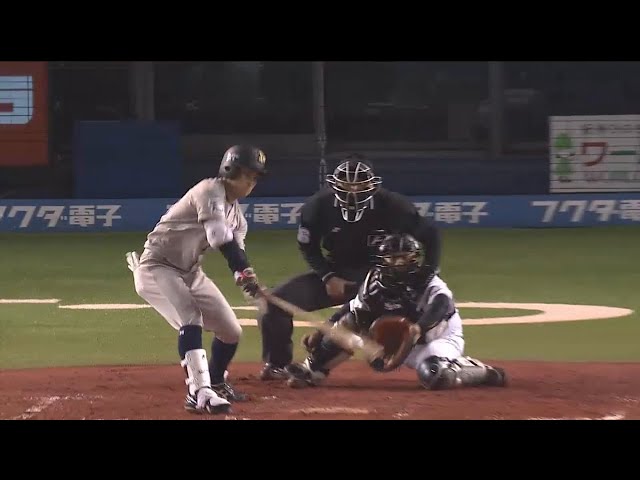 【7回表】バファローズ・西野 巧みな打撃でプロ初打点を記録!! 2015/4/22 M-Bs