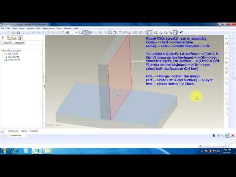 How to use merge tool in proe wildfire 4.0